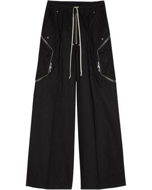 Rick Owens Simple Cotton Cargo Pants - Black