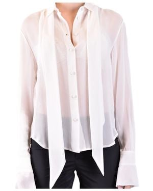 Philosophy Di Lorenzo Serafini Raw-Edge Long-Sleeved Buttoned Shirt - White