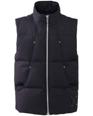 Moose Knuckles Down Vest With Standing Neck - Blue