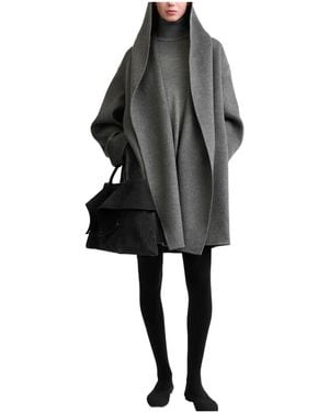 TOTEME Totême Oversized Hooded Coat - Black