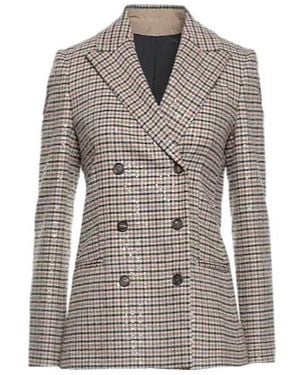 Brunello Cucinelli Plaid Blazer - Natural