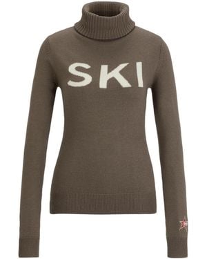 BOSS Turtleneck Knit Sweater - Brown