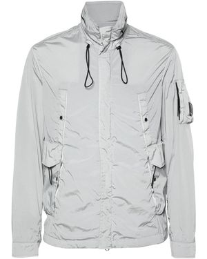 C.P. Company Lens-Detail Hooded Jacket - Grey