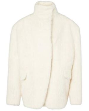 Magda Butrym Alpaca-Blend Jacket - White