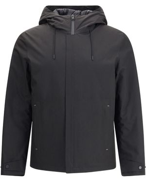 Woolrich Drawstring Hooded Jacket - Grey