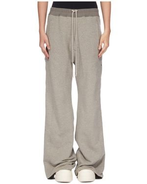 Rick Owens Drawstring Wide-Leg Trousers - Grey