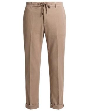 Peserico Casual Trousers With Belt Loops - Natural