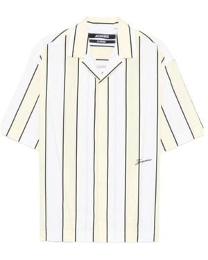 Jacquemus Stripe Cotton Short Sleeve Shirt - Multicolour
