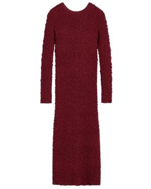 By Malene Birger Venus Long Sleeve Texture Dress - Red