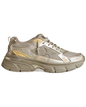 Golden Goose Lightstar Lace-Up Trainers - Brown