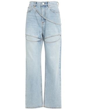 Area Slit Jeans - Blue