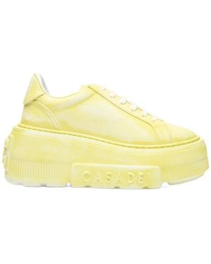 Casadei Nexus Painting Platform Low-Top Trainers - Yellow