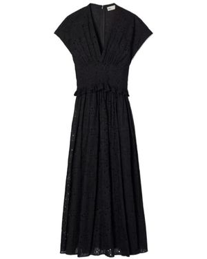Tory Burch Eyelet Cotton Dress - Black