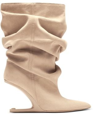 Balmain No Wedge Ankle Boots - Natural