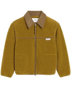 Ami Paris Boxy Fleece Jacket - Green