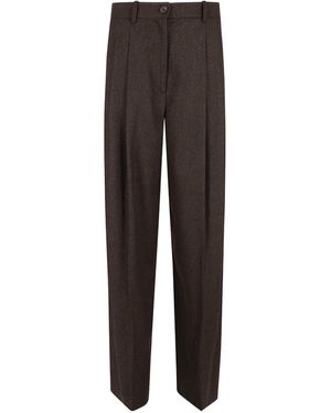 Ralph Lauren Clarice Pleated Trousers - Brown