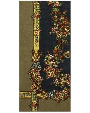 Dolce & Gabbana Printed Silk Scarf - Green