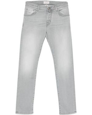 Jacob Cohen Nick Slim Fit 5-Pocket Trousers - Grey