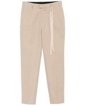 Brioni Casual Trousers With Belt Loops - Natural