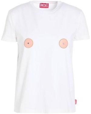 DIESEL Solid-Color T-Shirt - White