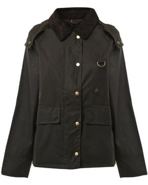 Barbour Avon Waxed Cotton Jacket - Black