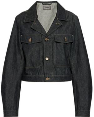 Lemaire Cropped Denim Blouson - Black