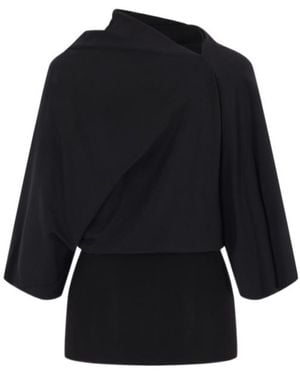 Rick Owens Draped Top - Blue