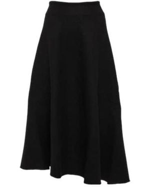 Jil Sander Virgin Wool Midi Skirt - Black