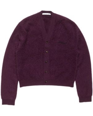 Acne Studios Cashmere Cardigan - Purple