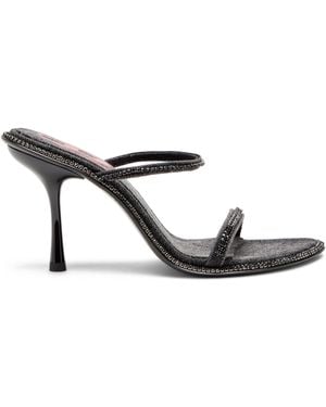 DIESEL D-Havanna Embellished Mules - White