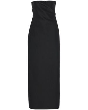 The Row Bardon Strapless Dress - Black