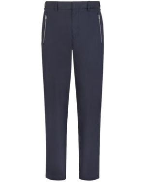 Fendi O'Lock Straight-Leg Trousers - Blue