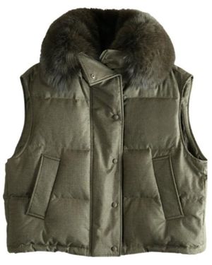 Yves Salomon Loro Piana X Sleeveless Vest - Green