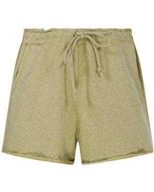 Ganni Isoli Drawstring Shorts - Green
