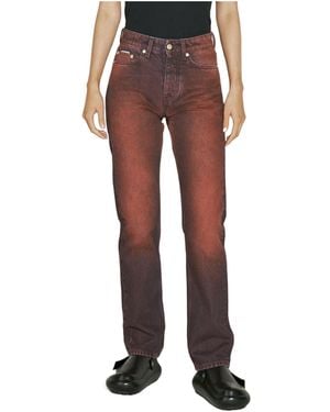Eytys Jeans With Belt Loops - Red