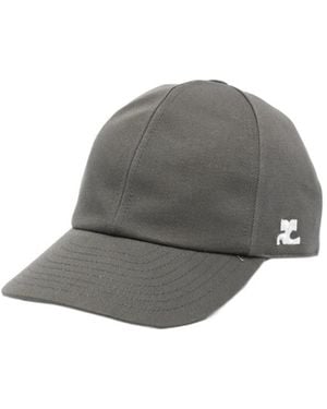 Courreges Courrèges Ac Signature Cap - Grey