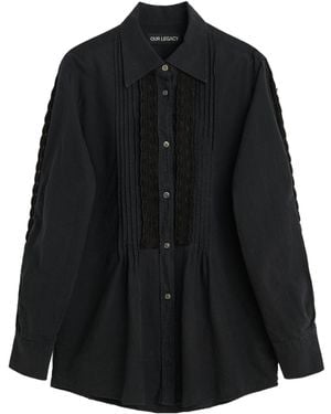 Our Legacy Sincere Pleated Shirt - Black
