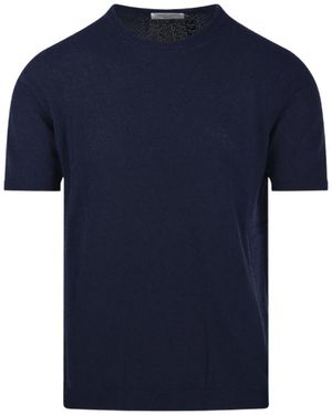 Roberto Collina Mya Short-Sleeve Knitted Jumper - Blue