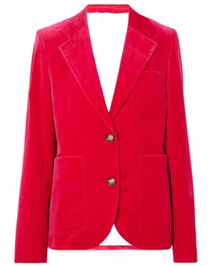 Victoria Beckham Long-Sleeved Suit Coat - Red