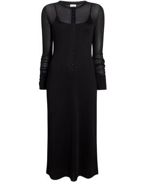 KHAITE Long-Sleeved Dress - Black