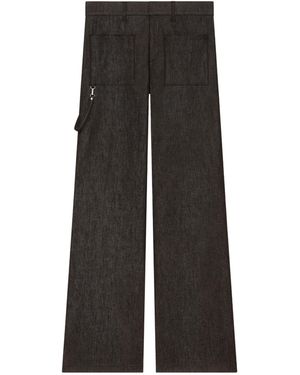 Courreges Two-Pocket Bootcut Jeans - Black