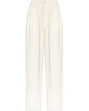 DARKPARK Loose Fit Tailored Trousers - White
