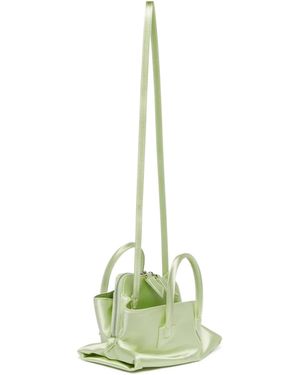 The Attico The La Passeggiata Mini Top Handle Bag - Metallic