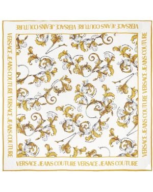 Versace Jeans Couture Barocco Outline Scarf - White
