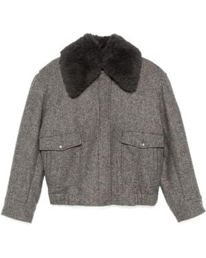 Stella McCartney Long-Sleeved Casual Jacket - Gray