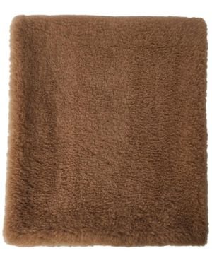 Max Mara Plush Shawl - Brown