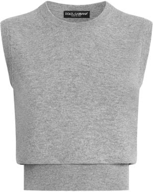 Dolce & Gabbana Cashmere Top - Gray