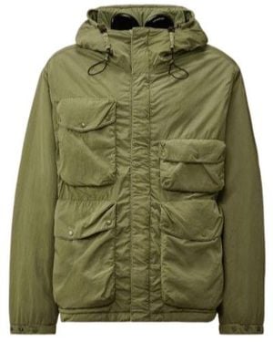 C.P. Company Chrome-R Goggles And Cotton-Padded Jacket - Green