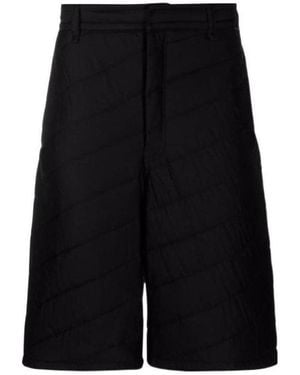 Fendi Quilted Bermuda Shorts - Black