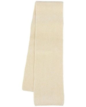 A.P.C. Lola Ribbed-Knit Scarf - White